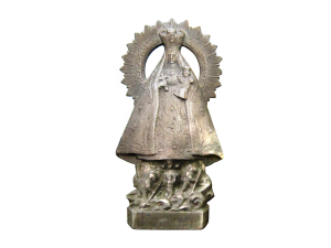 Estatuilla en bronce de la Virgen de la Caridad del Cobre