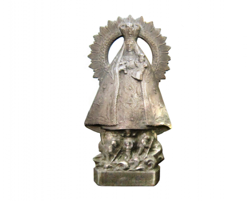 Estatuilla en bronce de la Virgen de la Caridad del Cobre