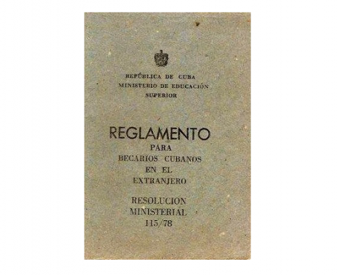 Reglamento para becarios cubanos en el extranjero