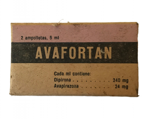 Envase del medicamento Avafortán