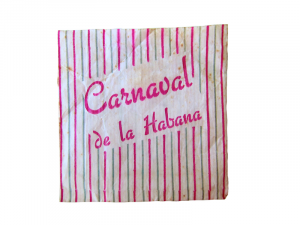 Sobre con el logo del Carnaval de La Habana