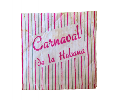 Sobre con el logo del Carnaval de La Habana