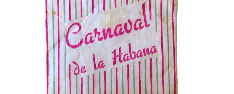 Sobre con el logo del Carnaval de La Habana