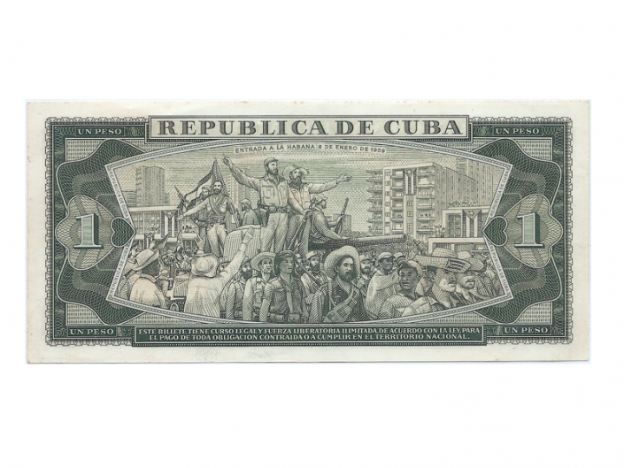 Billete de un peso emitido en 1961