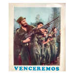 Imagen de propaganda política del Ejército Rebelde y Fidel Castro