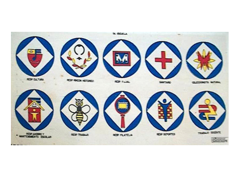 Distintivos de la Unión de Pioneros Cubanos