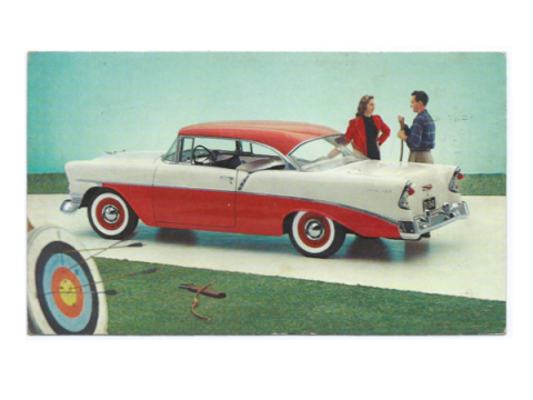 Tarjeta promocional del Chevrolet de 1956 Sport Coupe