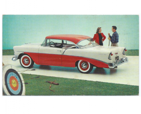 Tarjeta promocional del Chevrolet de 1956 Sport Coupe