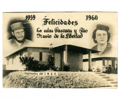 Postal de navidad del Instituto Nacional de Ahorro y Viviendas (INAV)