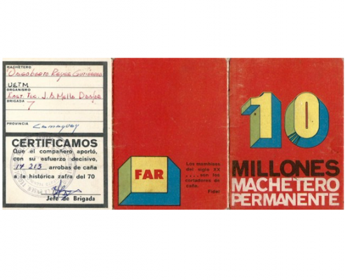 Carné de machetero permanente en la Zafra de los Diez Millones
