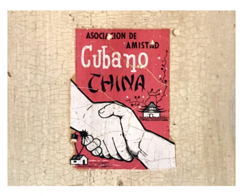 calcomania Asociacion de Amistad Cuba China
