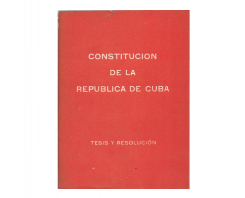 Constitución de la República de Cuba.
