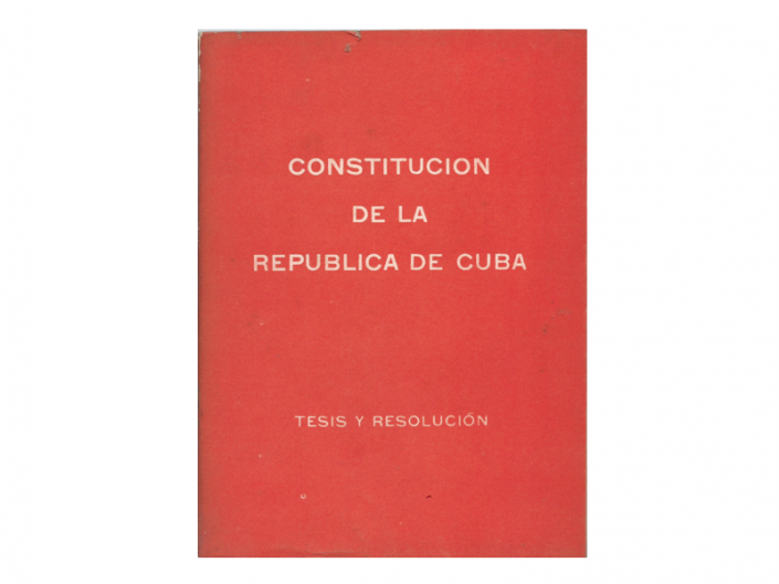 Constitución de la República de Cuba.
