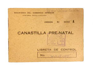 libreta de racionamiento para adquirir la canastilla prenatal