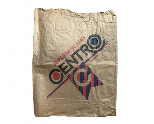 Bolsa de papel cartucho del supermercado Centro