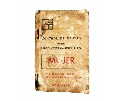 libreta de racionamiento de productos de vestir